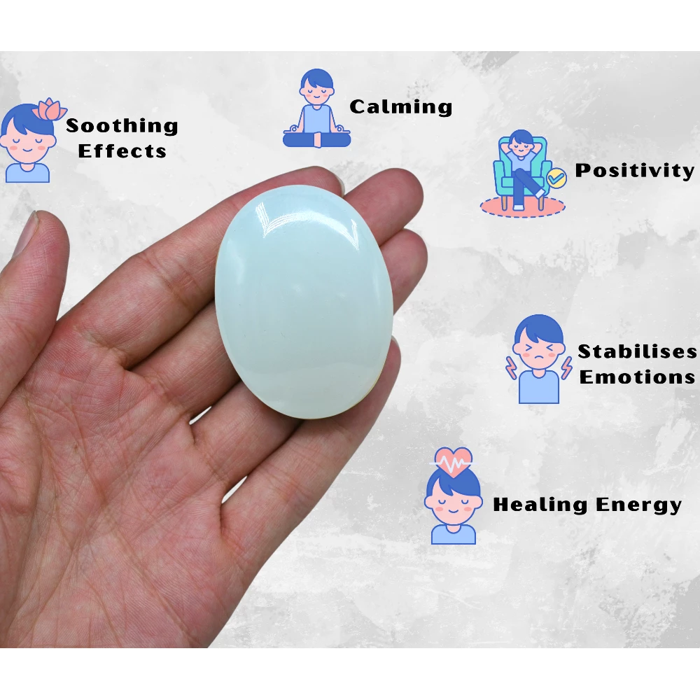 Opalite Palm Stone