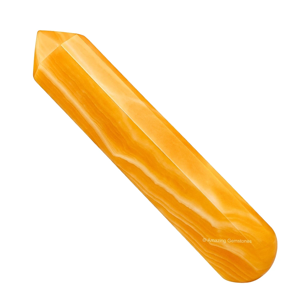 Yellow Calcite Wand (Faceted)