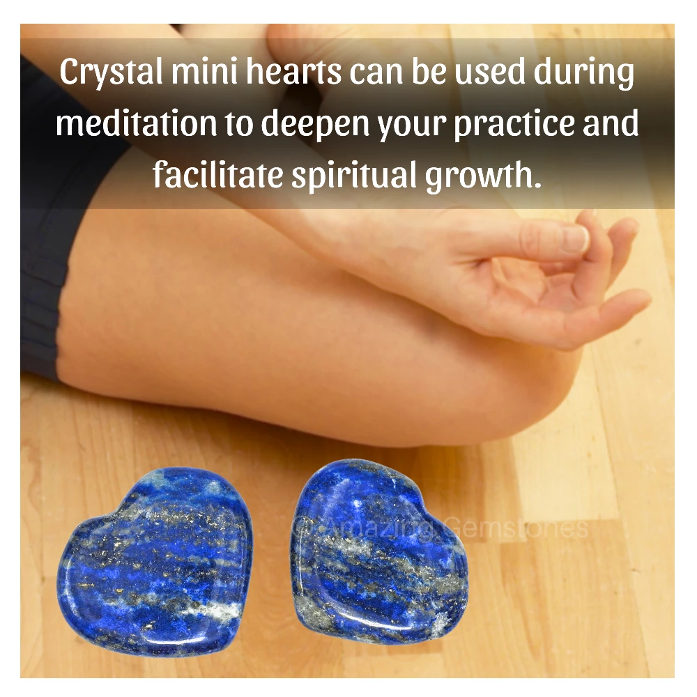 Lapis Lazuli Heart (Pack of 2)