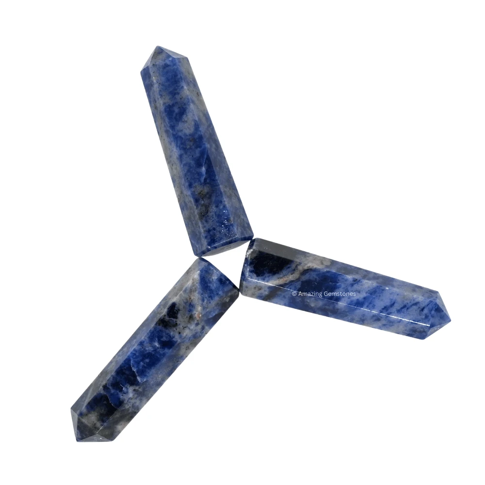 Sodalite Pencil Points (Set of 10)
