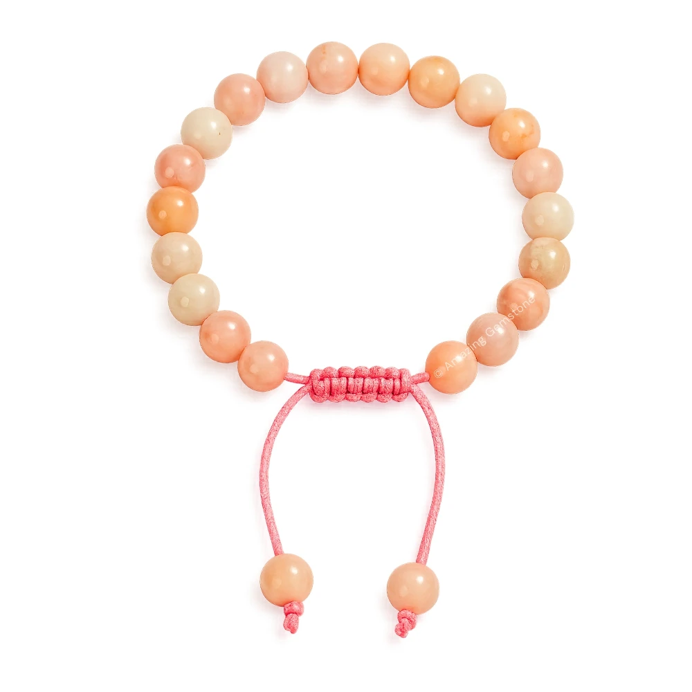 Pink Opal Bracelet (Adjustable)