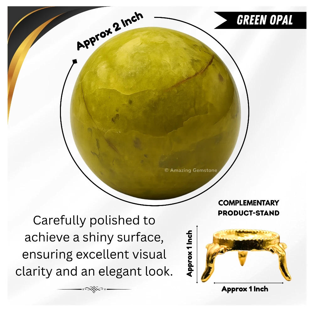 Green Opal Sphere (2 Inch)