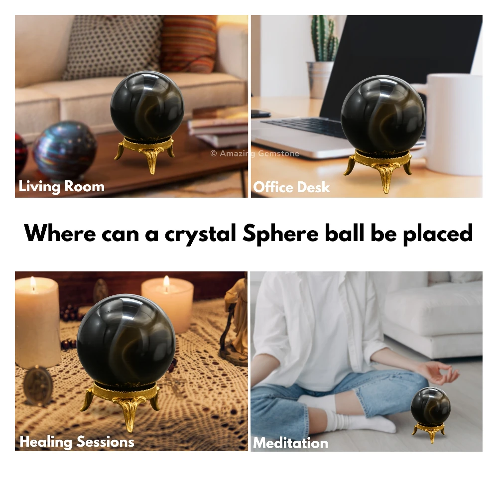 Black Onyx Sphere (1.5 Inch)