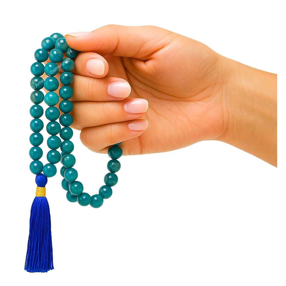 Apatite Mala (Hand Knotted)