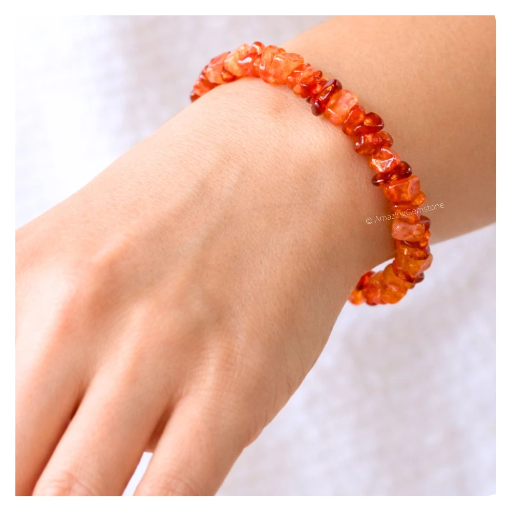 Carnelian Chips Bracelet