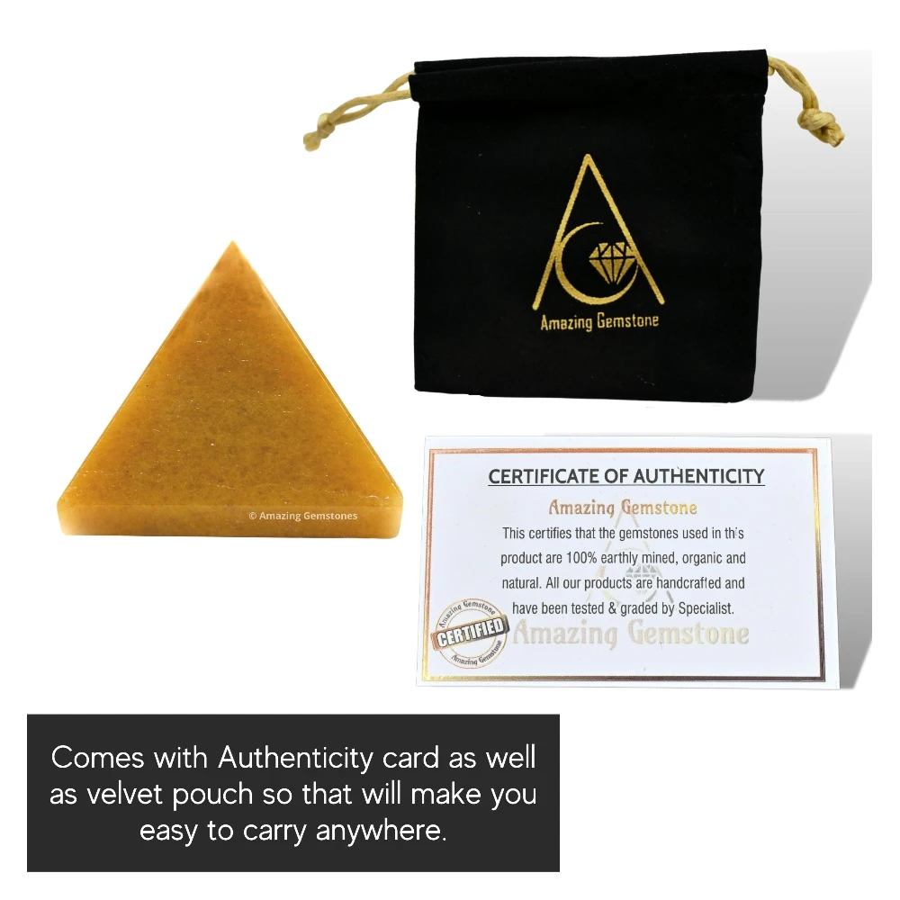 Yellow Jasper Pyramid (1 Inch)