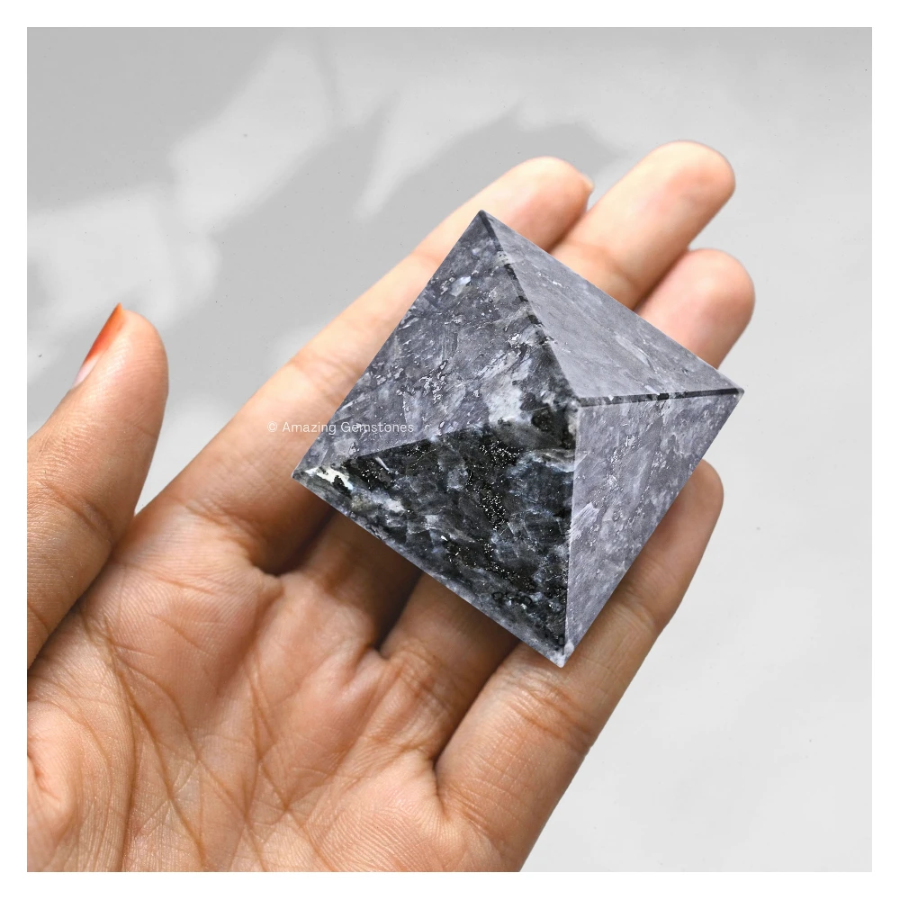 Larvikite Pyramid (1.5 Inch)