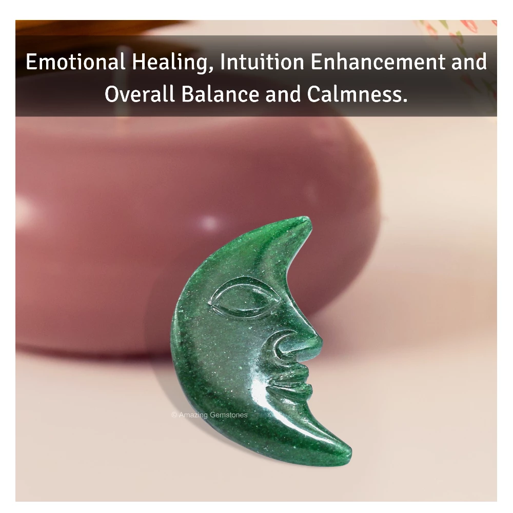 Green Aventurine Crescent Moon