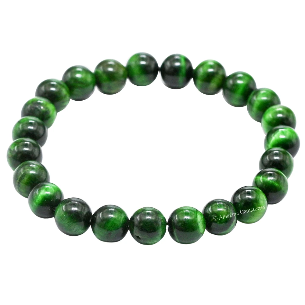 Green Tiger Eye Bracelet (Strechable)