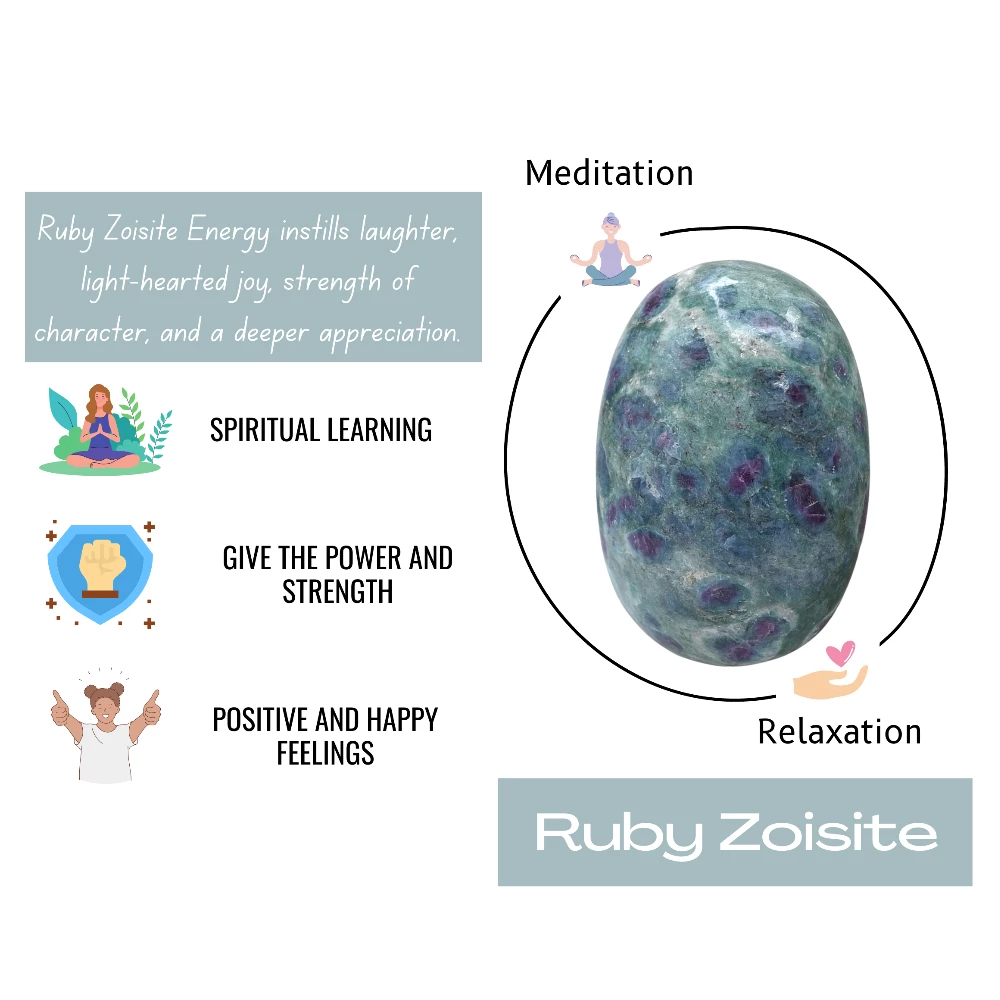 Ruby Zoisite Palm Stone (Large)