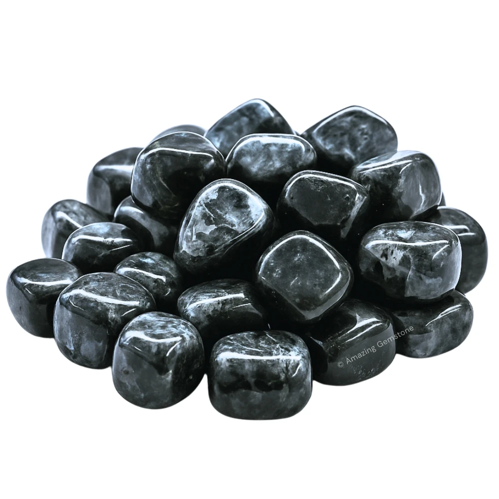 Tumbled Larvikite Crystals Stones (1000+ Carats)