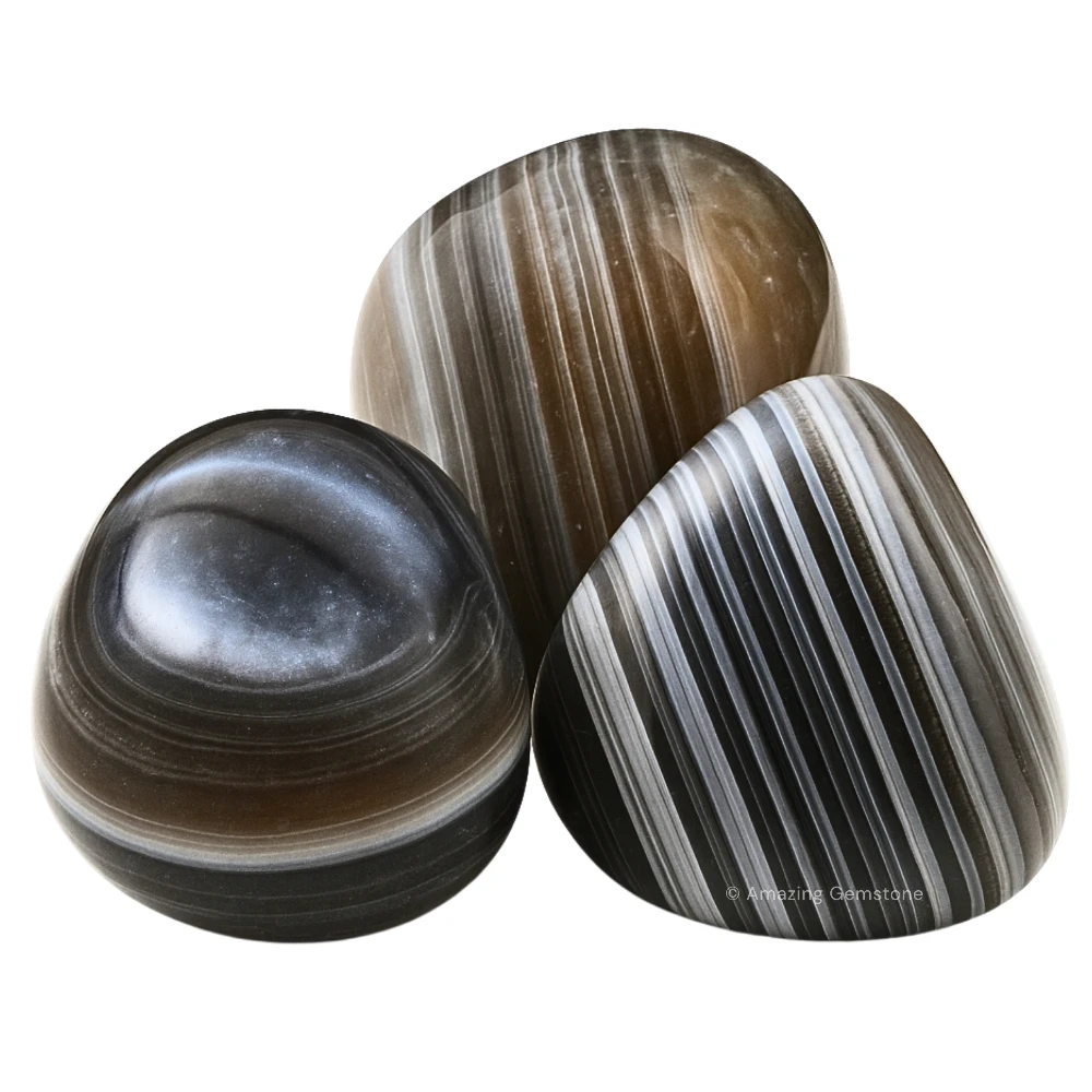 Tumbled Lace Agate Crystals Stones (1 oz)