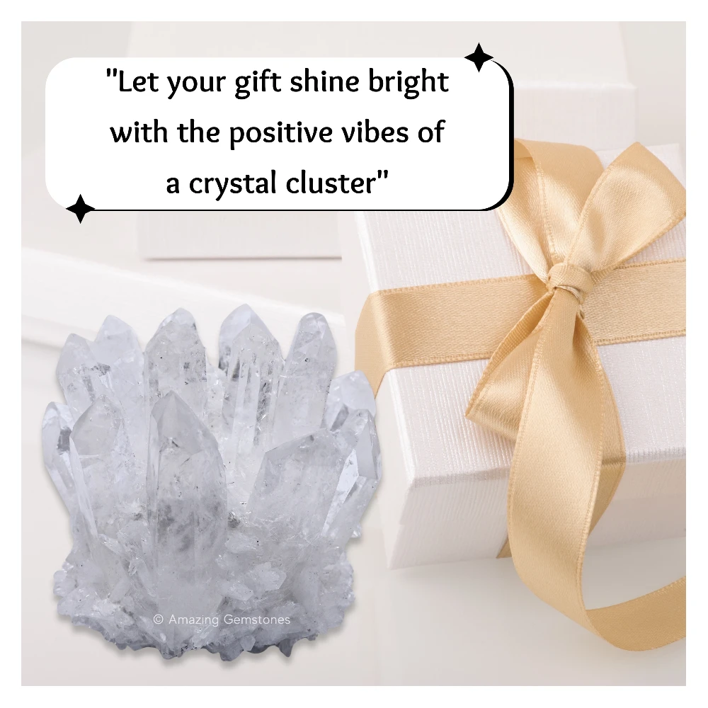 Crystal Quartz Natural Crystal Cluster