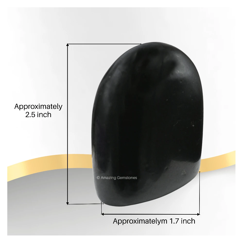 Black Tourmaline Standing Palm Stone (Large)