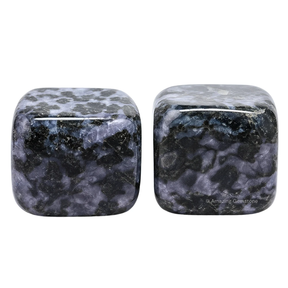 Tumbled Indigo Gabbro Stone Crystals (1 oz)