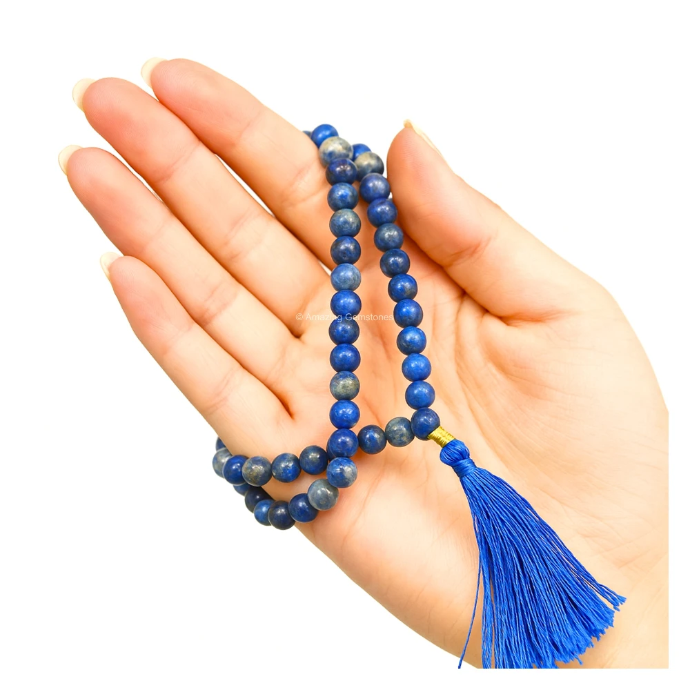 Lapis Lazuli Mala (Without Knot)