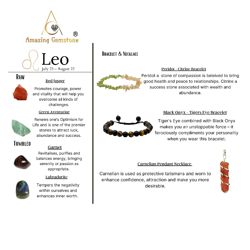 Crystals for Leo (Premium Set)