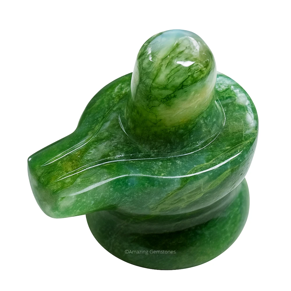 Moss Agate Shivling