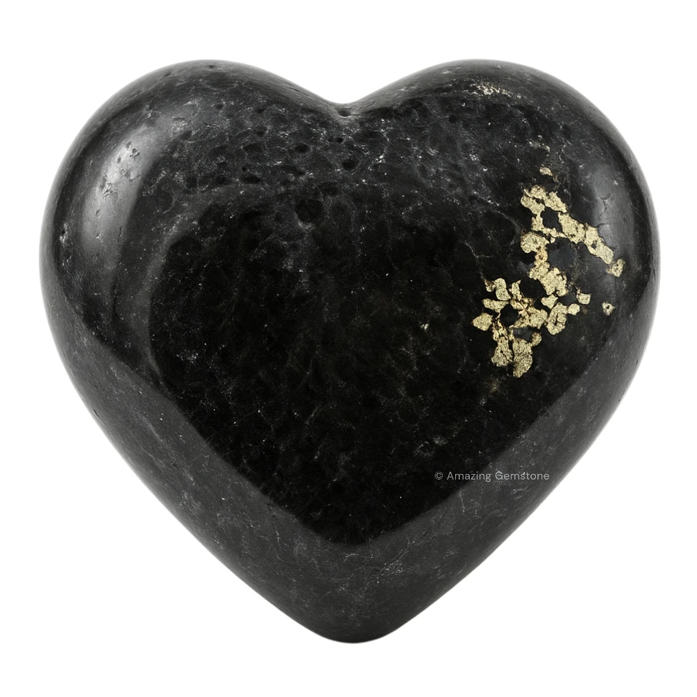 Nuummite Heart