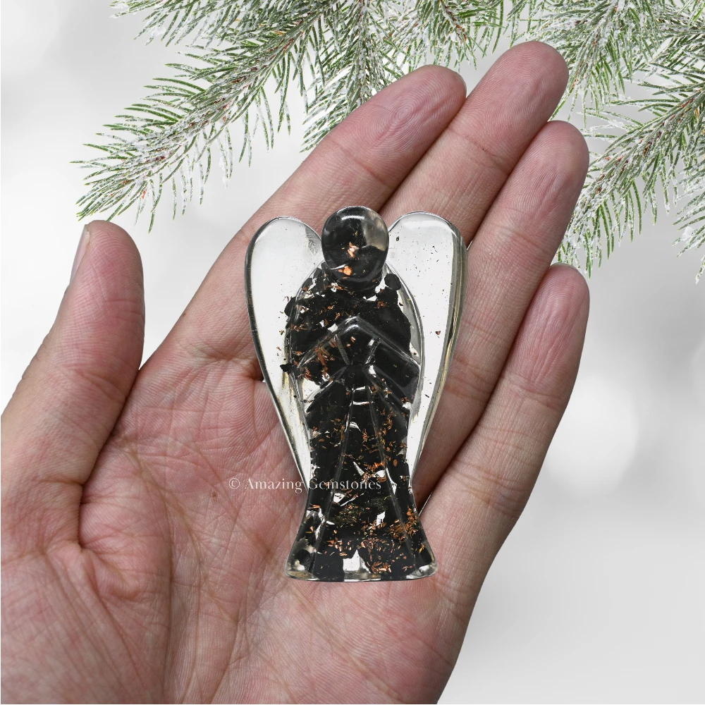 Shungite Orgone Angel Figurine (3 Inch)