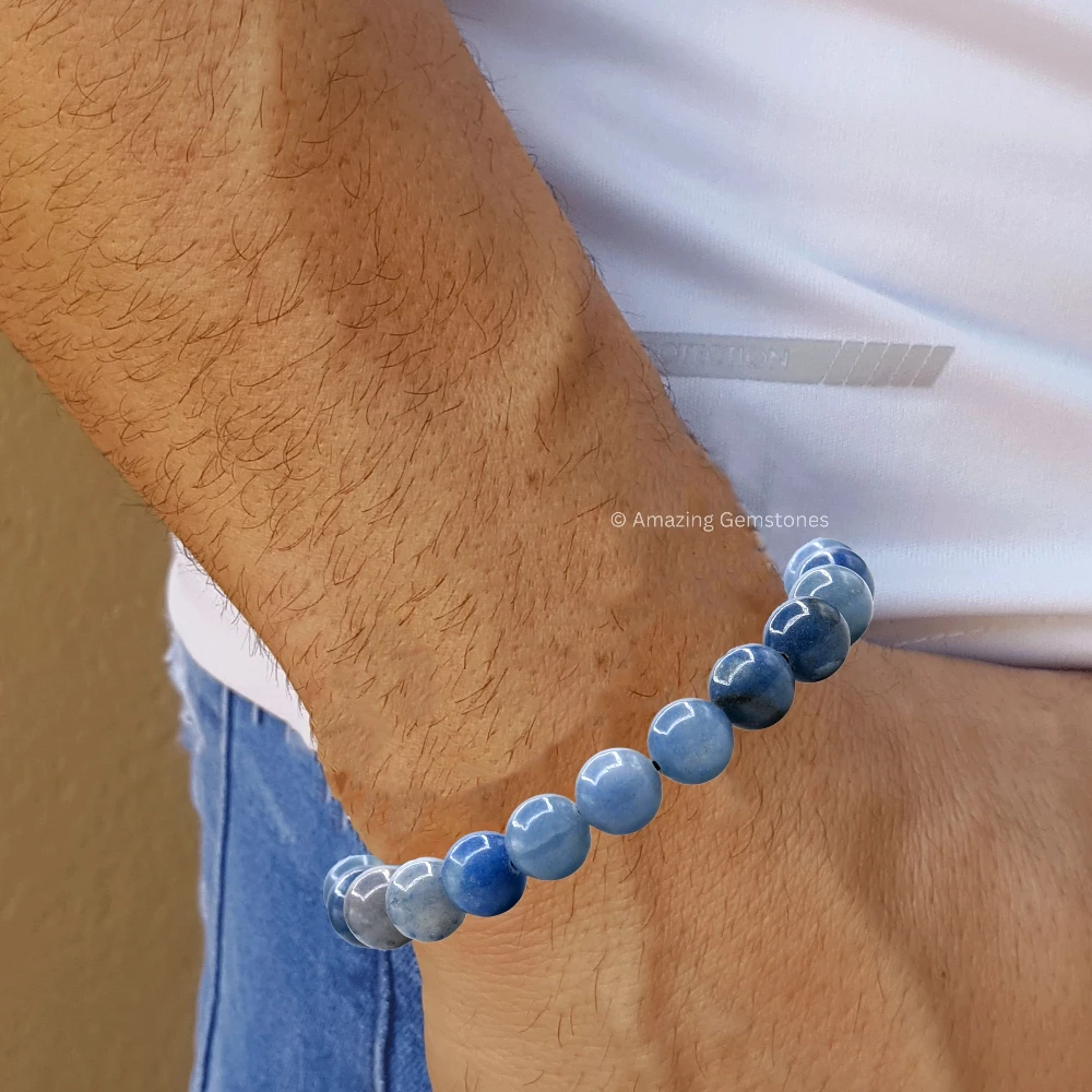 Blue Aventurine Bracelet (Adjustable)