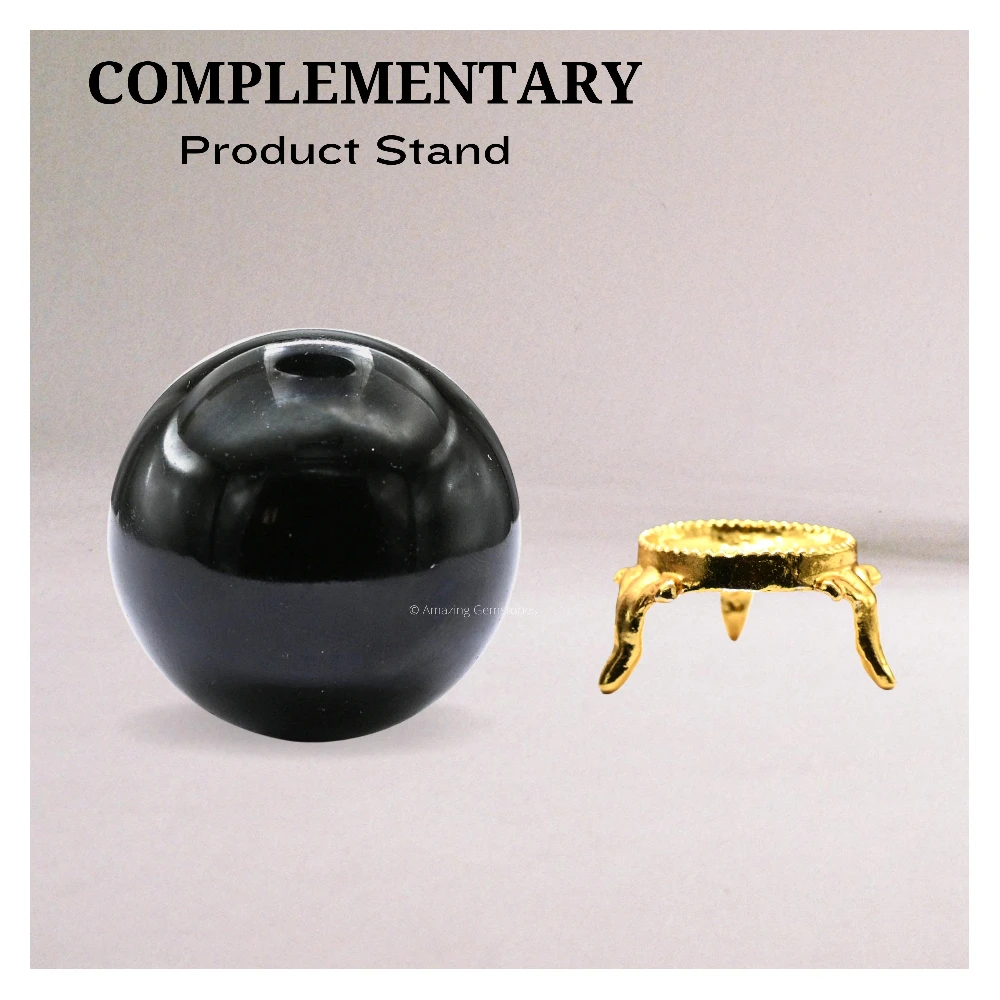 Black Obsidian Sphere (1.5 Inch)