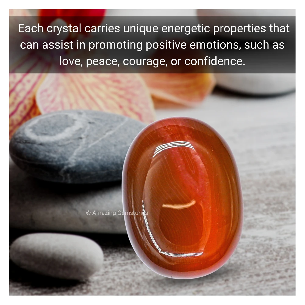 Red Onyx Palm Stone