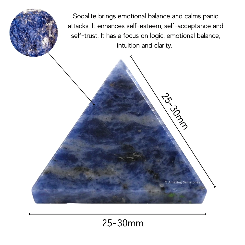 Sodalite Pyramid (1 Inch)