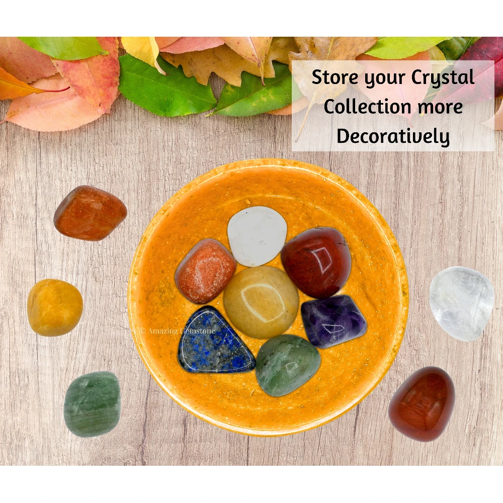 Yellow Jasper Crystal Bowl - 3 Inch