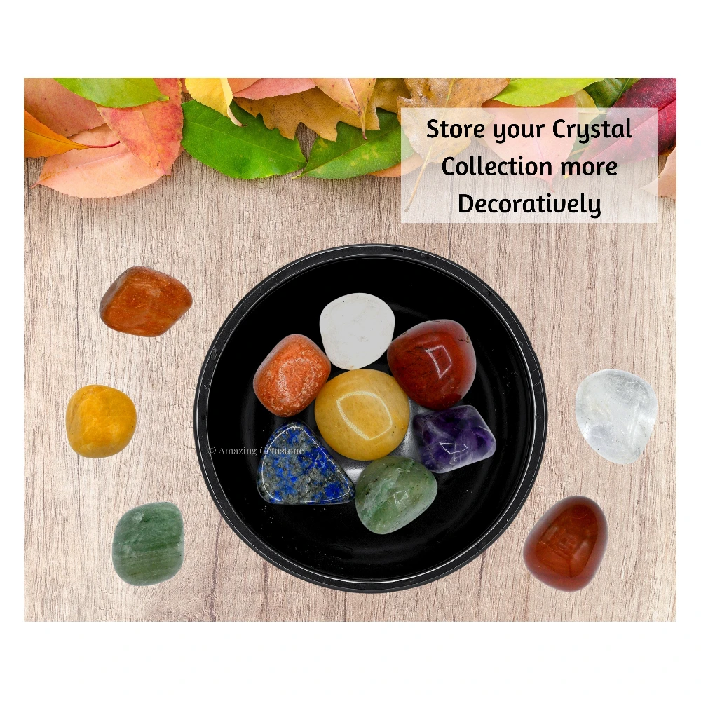 Black Tourmaline Crystal Bowl - 3. Inch