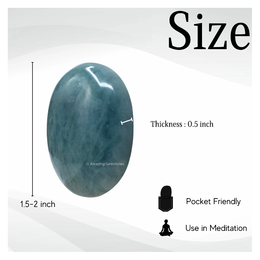 Aquamarine Palm Stone