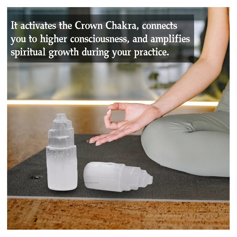 Natural Selenite Tower (10 cm)