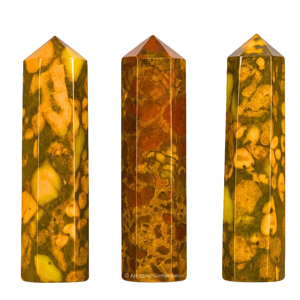 Fruit Jasper Pencil Points (Set of 3)