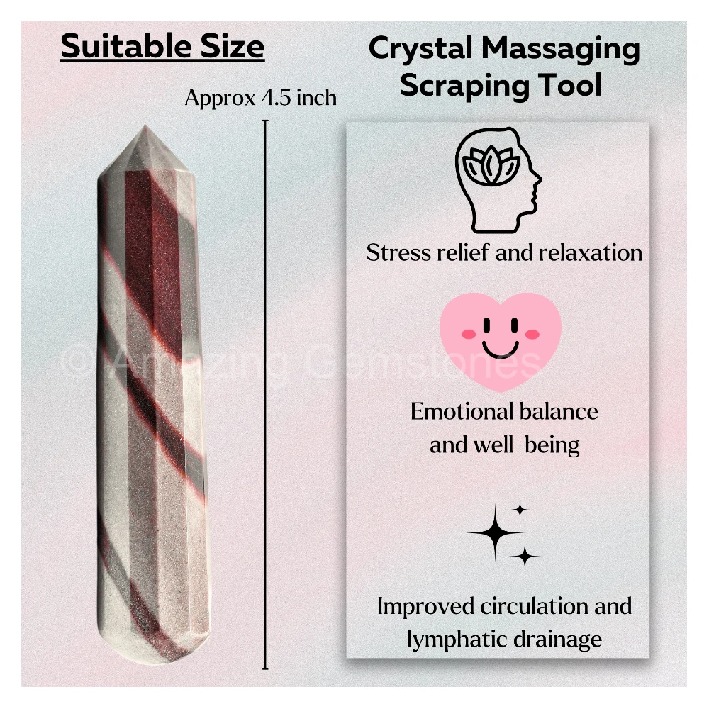 Narmada Shiva Lingam Wand (Faceted)