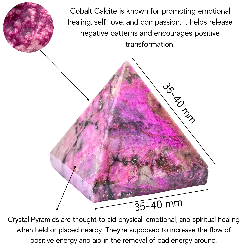 Cobalt Calcite Pyramid (1.5 Inch)