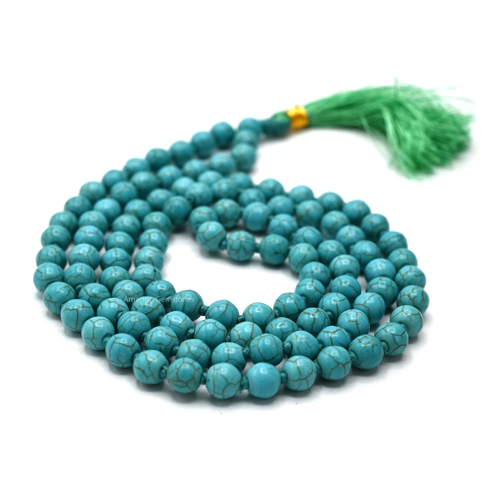Turquoise Mala (Hand Knotted)