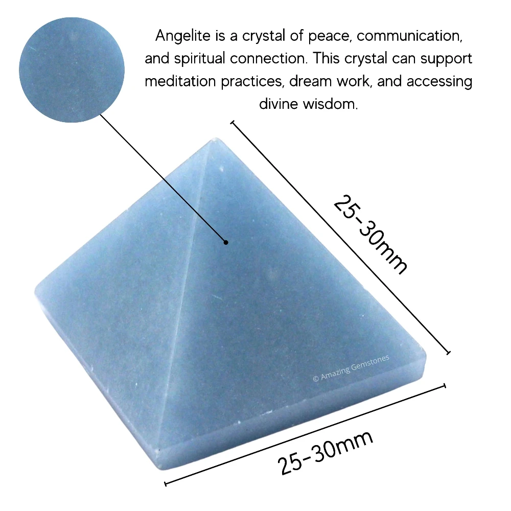 Angelite Pyramid (1 Inch)