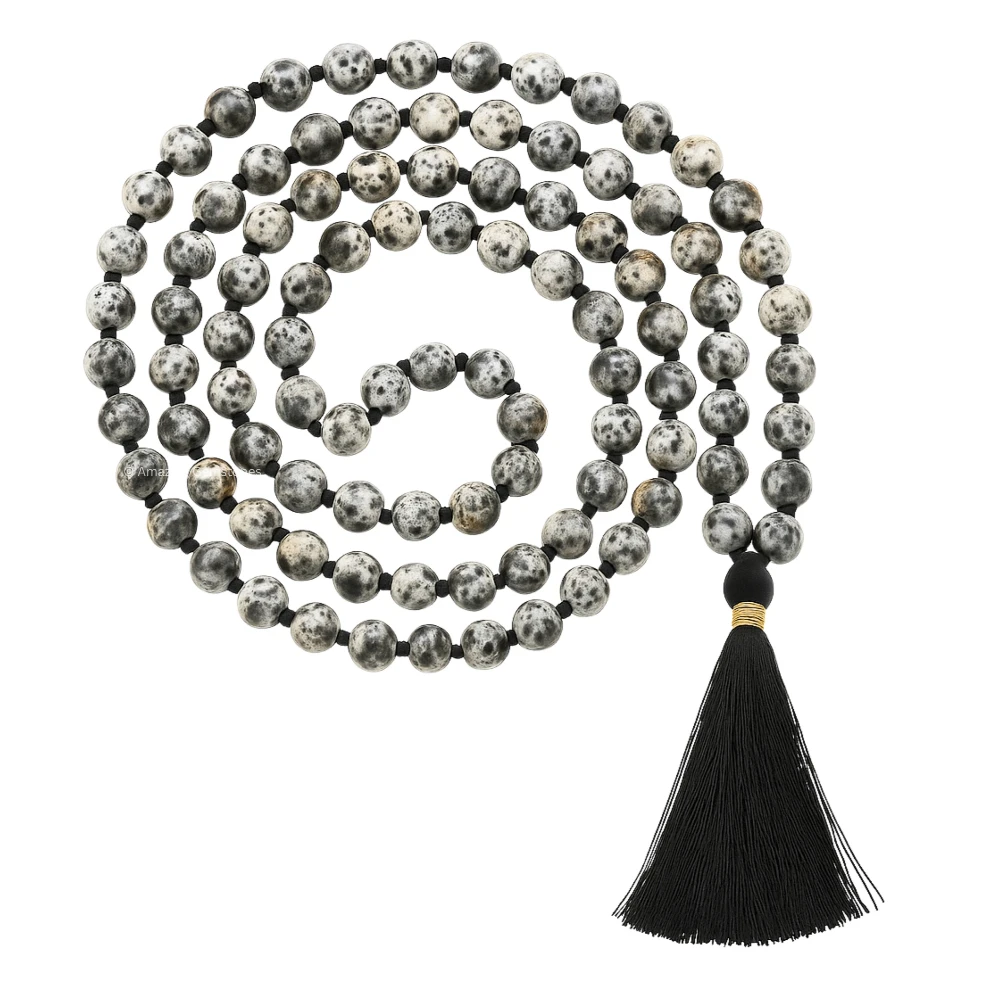 Yooperlite Mala (Hand Knotted)