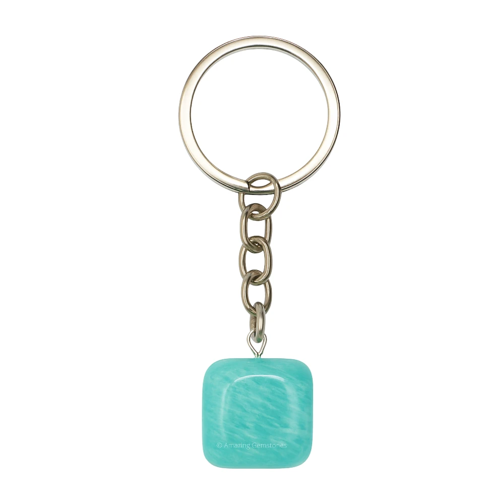 Amazonite Keychain Keys Holder (Tumble)