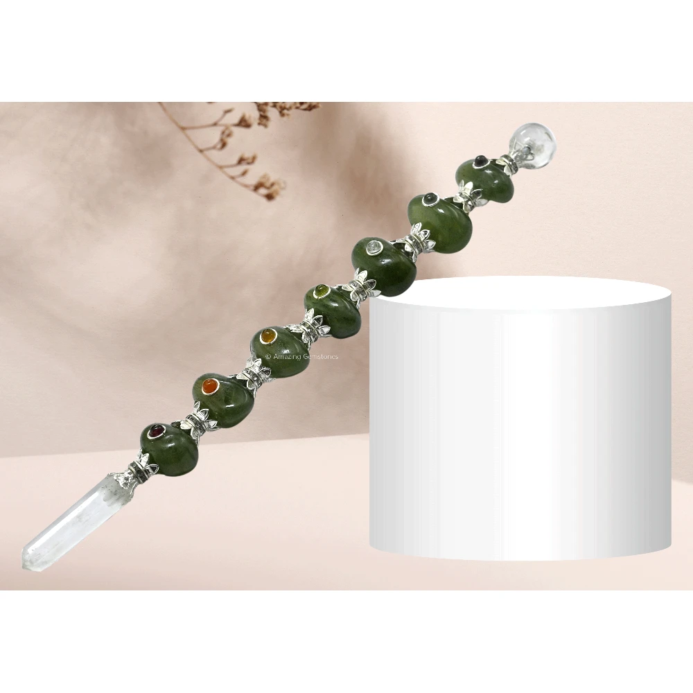 Green Aventurine Tumbled Healing Crystal Wand