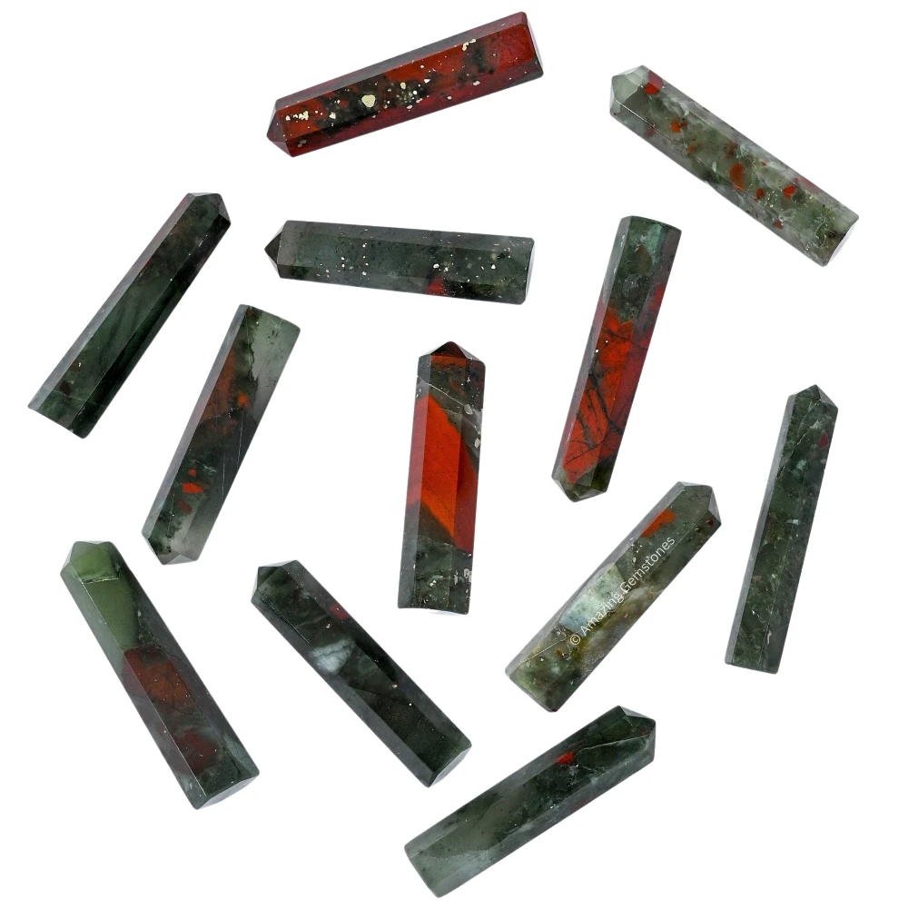 African Bloodstone Pencil Points (Set of 50)