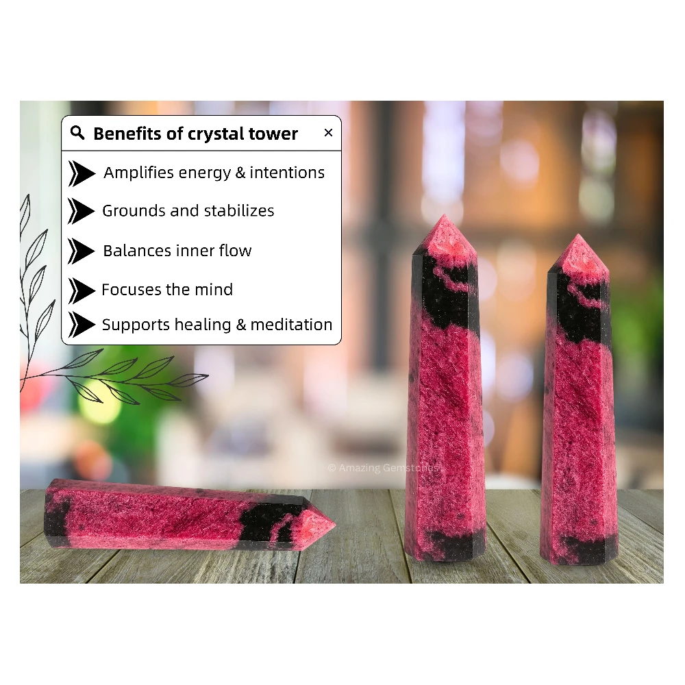 Rhodonite Tower (2" to 3" INCH)