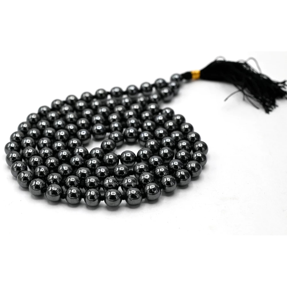 Hematite Mala (Hand Knotted)