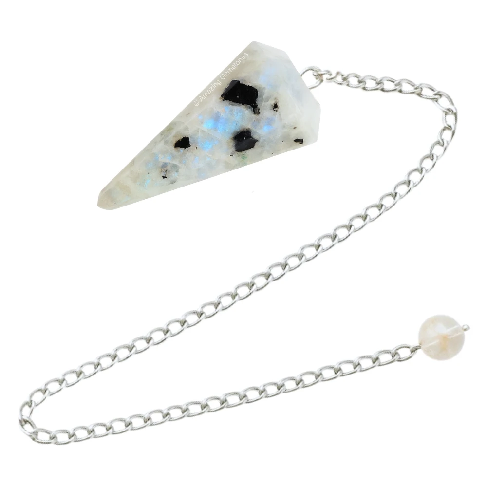 Rainbow Moonstone Pendulum