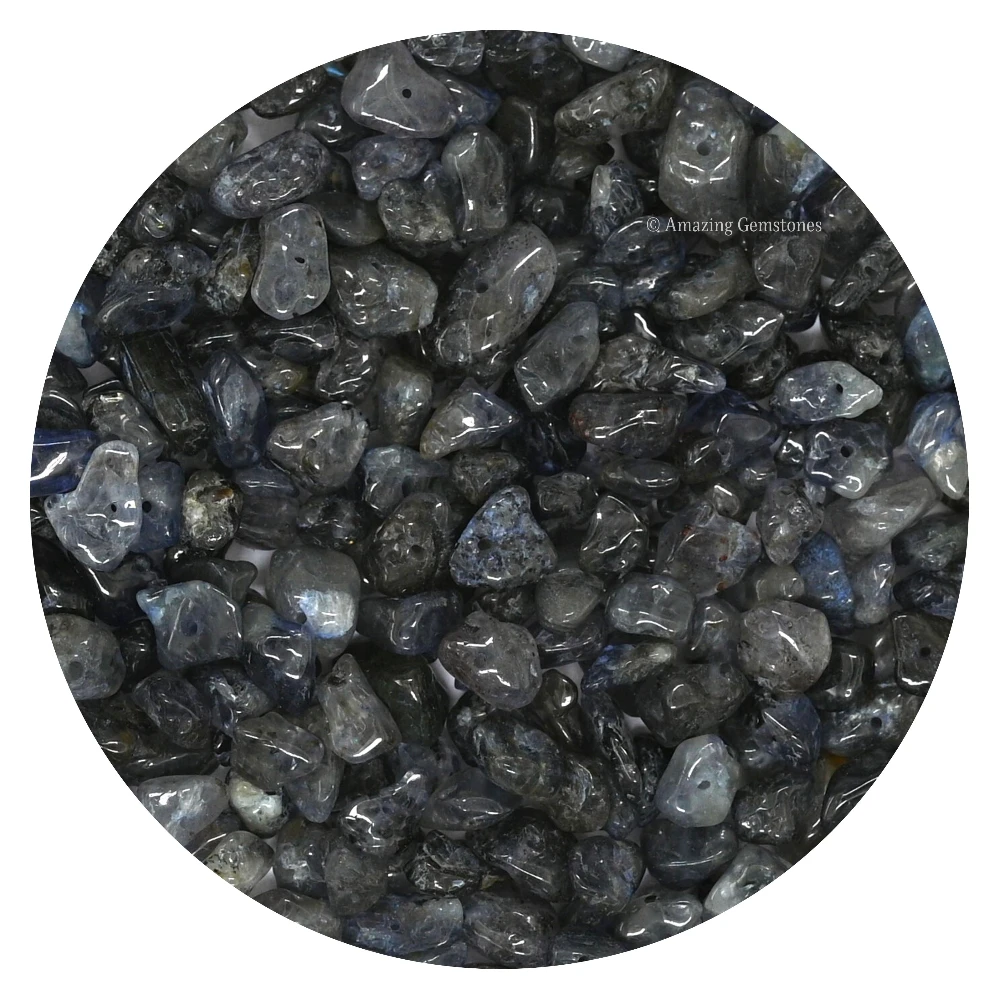Iolite Chips - Pre Drilled
