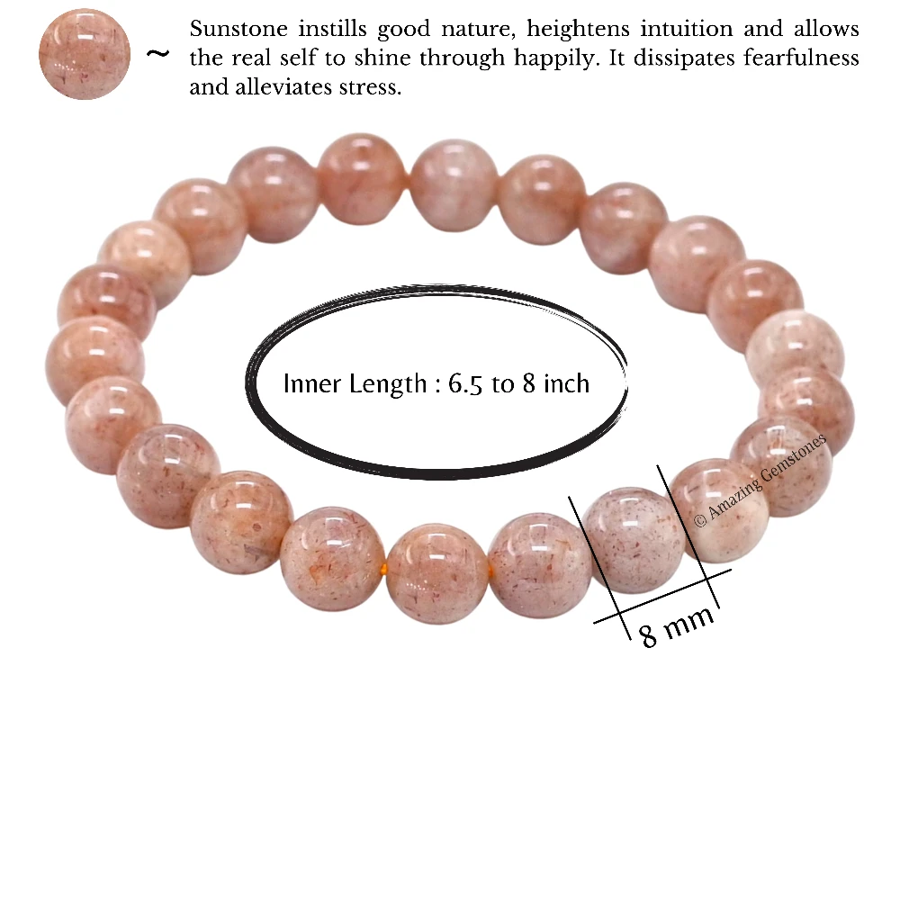 Sunstone Bracelet (Strechable)