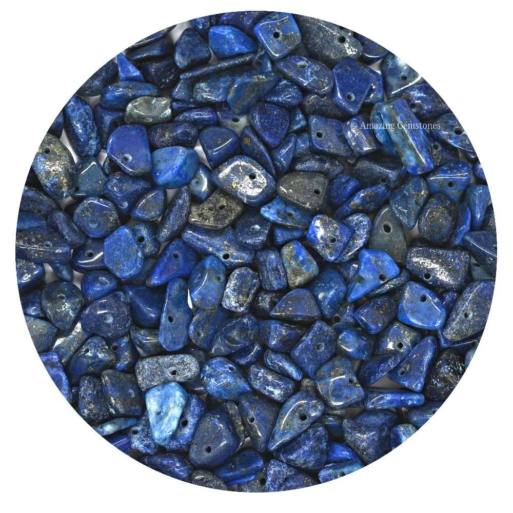 Lapis Lazuli Chips - Pre Drilled