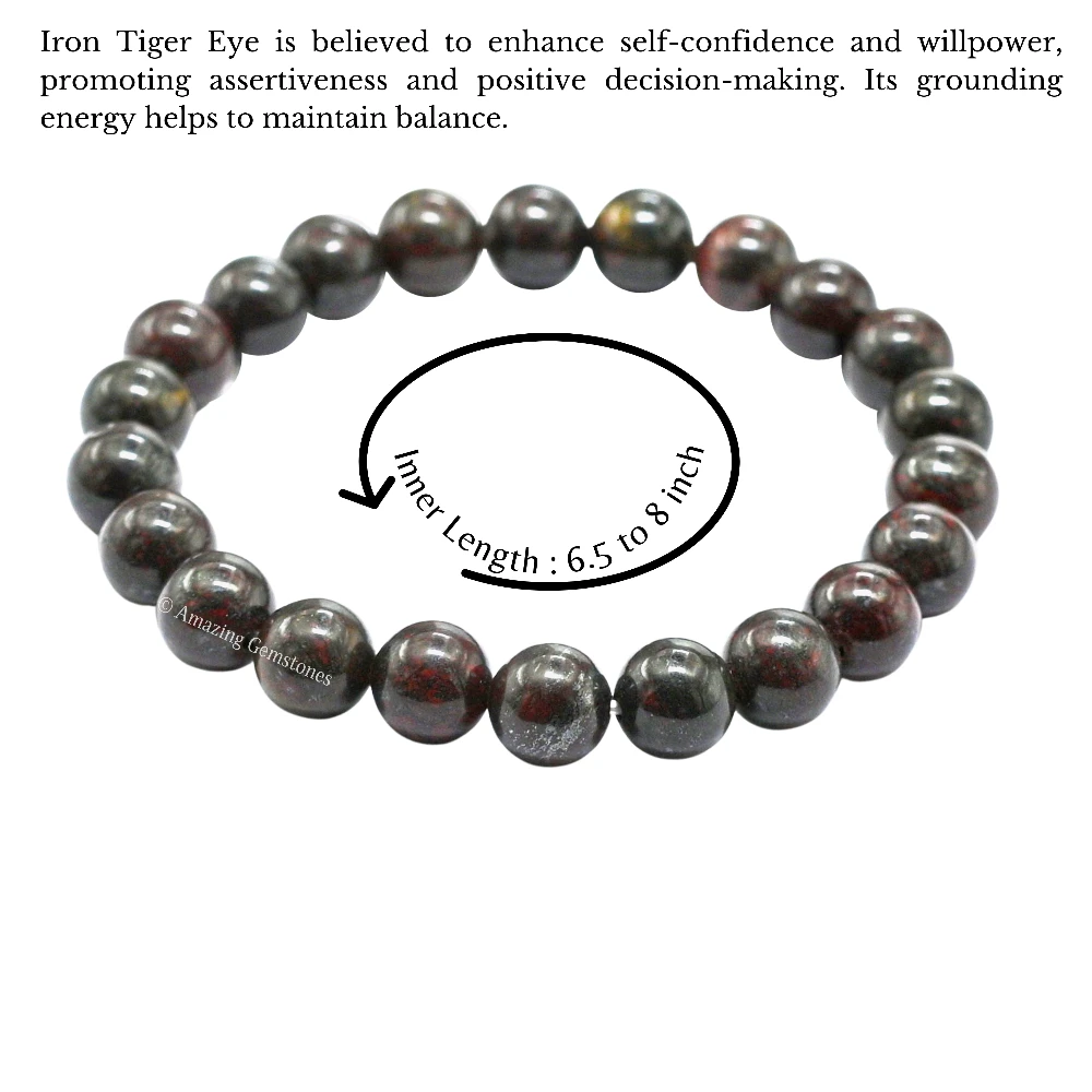 Iron Tiger Eye Bracelet (Strechable)