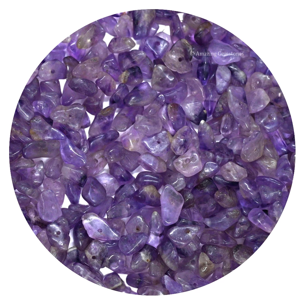 Amethyst Chips - Pre Drilled