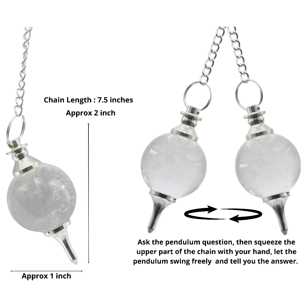 Clear Quartz Ball Pendulum
